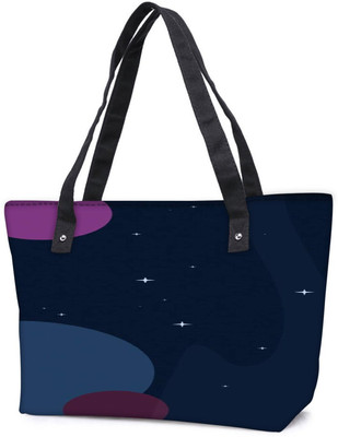 

Snoogg Pack Of 2 Night Starts 2521 Combo Tote Shopping Grocery Bag With Coin Pencil Purse Shoulder Bag(Multicolor, 5 L)