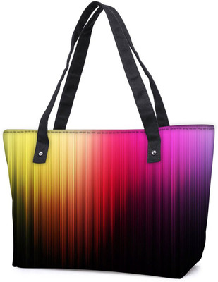 

Snoogg Pack Of 2 Colorful Bars Combo Tote Shopping Grocery Bag With Coin Pencil Purse Shoulder Bag(Multicolor, 5 L)
