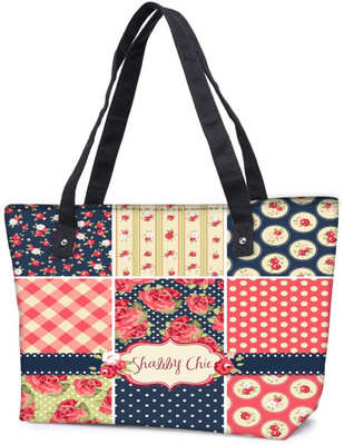 

Snoogg Pack Of 2 Shabby Chic Rose Patterns And Seamless Backgrounds Combo Tote Shopping Grocery Bag With Coin Pencil Purse Shoulder Bag(Multicolor, 15 L)