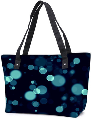 

Snoogg Pack Of 2 Bubbles Blue Combo Tote Shopping Grocery Bag With Coin Pencil Purse Shoulder Bag(Multicolor, 15 L)