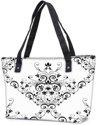 

Snoogg Pack Of 2 Petal Flower Combo Tote Shopping Grocery Bag With Coin Pencil Purse Shoulder Bag(Multicolor, 5 L)