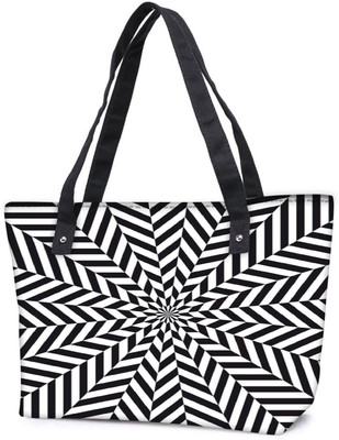 

Snoogg Pack Of 2 Psychedelic Pull 2461 Combo Tote Shopping Grocery Bag With Coin Pencil Purse Shoulder Bag(Multicolor, 15 L)