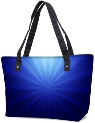 

Snoogg Pack Of 2 Abstract Dark Blue Pattern Combo Tote Shopping Grocery Bag With Coin Pencil Purse Shoulder Bag(Multicolor, 15 L)