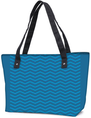 

Snoogg Pack Of 2 Wave Minimalistic 2903 Combo Tote Shopping Grocery Bag With Coin Pencil Purse Shoulder Bag(Multicolor, 15 L)