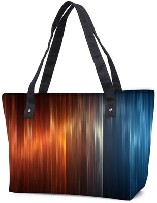 

Snoogg Pack Of 2 Pattern Design Combo Tote Shopping Grocery Bag With Coin Pencil Purse Shoulder Bag(Multicolor, 15 L)