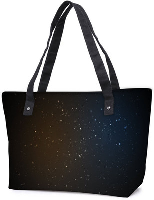 

Snoogg Pack Of 2 Amazed Stars Combo Tote Shopping Grocery Bag With Coin Pencil Purse Shoulder Bag(Multicolor, 15 L)