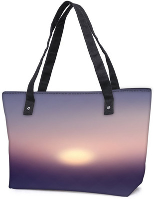 

Snoogg Pack Of 2 Blurry Sunrise Combo Tote Shopping Grocery Bag With Coin Pencil Purse Shoulder Bag(Multicolor, 15 L)