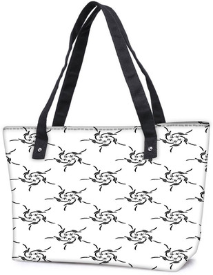 

Snoogg Pack Of 2 Following Pattern Combo Tote Shopping Grocery Bag With Coin Pencil Purse Shoulder Bag(Multicolor, 15 L)