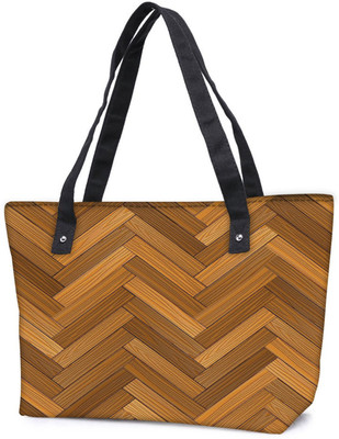 

Snoogg Pack Of 2 Vector Wood Parquet Floor Combo Tote Shopping Grocery Bag With Coin Pencil Purse Shoulder Bag(Multicolor, 15 L)