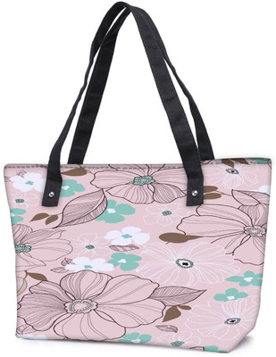 

Snoogg Pack Of 2 Flower Purple Pattern 2477 Combo Tote Shopping Grocery Bag With Coin Pencil Purse Shoulder Bag(Multicolor, 15 L)