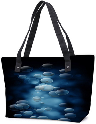 

Snoogg Pack Of 2 Grey Bubbles Combo Tote Shopping Grocery Bag With Coin Pencil Purse Shoulder Bag(Multicolor, 5 L)