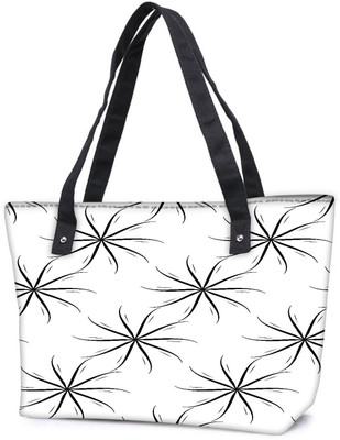 

Snoogg Pack Of 2 Amazed Pattern Grey Combo Tote Shopping Grocery Bag With Coin Pencil Purse Shoulder Bag(Multicolor, 5 L)