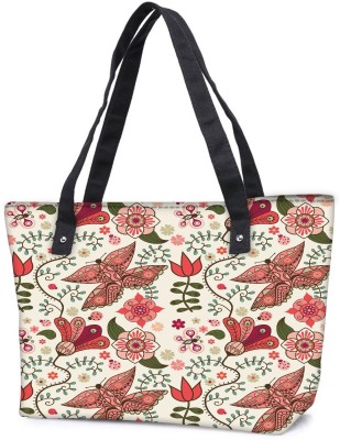 

Snoogg Pack Of 2 Lite Butterfly Combo Tote Shopping Grocery Bag With Coin Pencil Purse Shoulder Bag(Multicolor, 15 L)