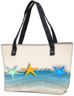 

Snoogg Pack Of 2 Abstract Summer Background Combo Tote Shopping Grocery Bag With Coin Pencil Purse Shoulder Bag(Multicolor, 5 L)