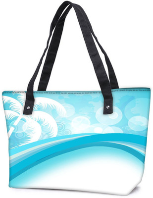 

Snoogg Pack Of 2 Abstract Summer Background Combo Tote Shopping Grocery Bag With Coin Pencil Purse Shoulder Bag(Multicolor, 15 L)