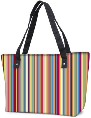 

Snoogg Pack Of 2 Super Lining Pattern 2538 Combo Tote Shopping Grocery Bag With Coin Pencil Purse Shoulder Bag(Multicolor, 5 L)