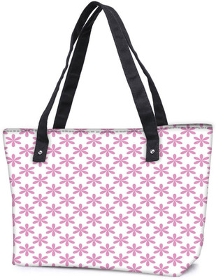

Snoogg Pack Of 2 Pink Leaves Combo Tote Shopping Grocery Bag With Coin Pencil Purse Shoulder Bag(Multicolor, 5 L)