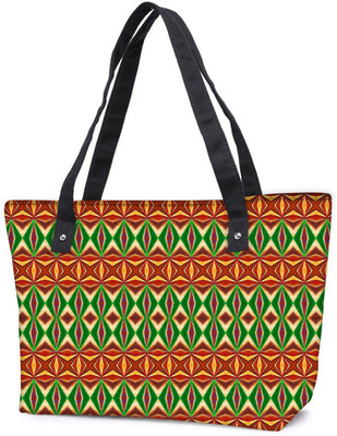 

Snoogg Pack Of 2 Colorful Pattern Amazed Combo Tote Shopping Grocery Bag With Coin Pencil Purse Shoulder Bag(Multicolor, 5 L)