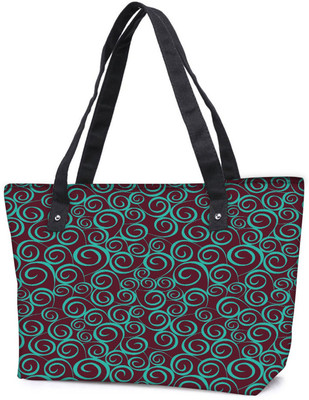

Snoogg Pack Of 2 Floral Seamless Pattern Combo Tote Shopping Grocery Bag With Coin Pencil Purse Shoulder Bag(Multicolor, 5 L)