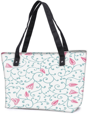 

Snoogg Pack Of 2 Pink Flower Combo Tote Shopping Grocery Bag With Coin Pencil Purse Shoulder Bag(Multicolor, 15 L)
