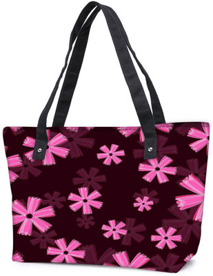 

Snoogg Pack Of 2 Pink Floral Marron Pattern Combo Tote Shopping Grocery Bag With Coin Pencil Purse Shoulder Bag(Multicolor, 15 L)