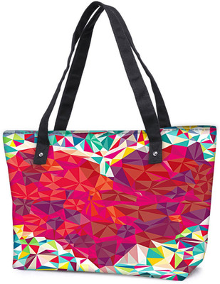 

Snoogg Pack Of 2 Pattern Heart Combo Tote Shopping Grocery Bag With Coin Pencil Purse Shoulder Bag(Multicolor, 15 L)