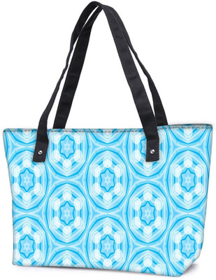 

Snoogg Pack Of 2 Abstract Star Blue Pattern Combo Tote Shopping Grocery Bag With Coin Pencil Purse Shoulder Bag(Multicolor, 15 L)