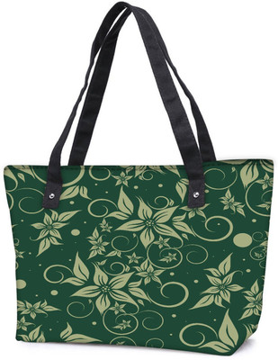 

Snoogg Pack Of 2 Light Flower Combo Tote Shopping Grocery Bag With Coin Pencil Purse Shoulder Bag(Multicolor, 5 L)