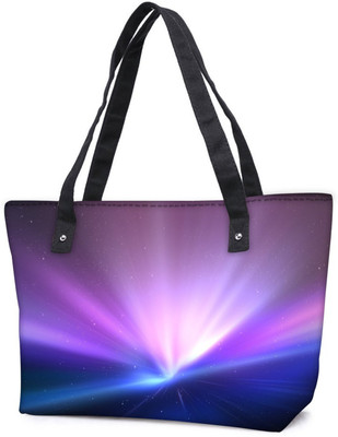 

Snoogg Pack Of 2 Light Colour Abstract Combo Tote Shopping Grocery Bag With Coin Pencil Purse Shoulder Bag(Multicolor, 15 L)