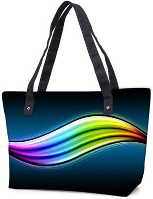 

Snoogg Pack Of 2 Multicolor Leavy Design Combo Tote Shopping Grocery Bag With Coin Pencil Purse Shoulder Bag(Multicolor, 15 L)