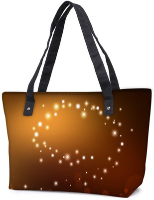 

Snoogg Pack Of 2 Golden Sparkling Combo Tote Shopping Grocery Bag With Coin Pencil Purse Shoulder Bag(Multicolor, 15 L)