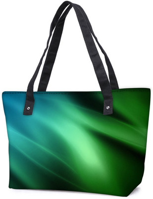 

Snoogg Pack Of 2 Green Haze Combo Tote Shopping Grocery Bag With Coin Pencil Purse Shoulder Bag(Multicolor, 15 L)