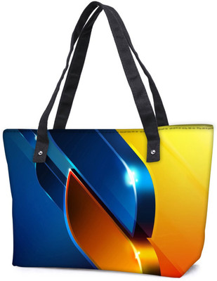 

Snoogg Pack Of 2 Abtract Blocks Design Combo Tote Shopping Grocery Bag With Coin Pencil Purse Shoulder Bag(Multicolor, 15 L)