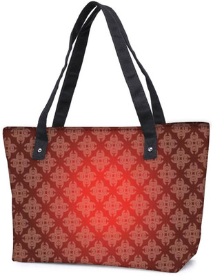 

Snoogg Pack Of 2 Abstract Red Pattern Design Combo Tote Shopping Grocery Bag With Coin Pencil Purse Shoulder Bag(Multicolor, 15 L)