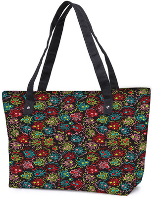 

Snoogg Pack Of 2 Abstract Multicolor Pattern Design Combo Tote Shopping Grocery Bag With Coin Pencil Purse Shoulder Bag(Multicolor, 15 L)