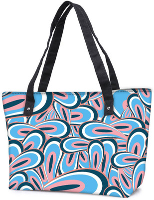 

Snoogg Pack Of 2 Abstract Multicolor Pattern Design Combo Tote Shopping Grocery Bag With Coin Pencil Purse Shoulder Bag(Multicolor, 5 L)