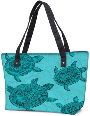 

Snoogg Pack Of 2 Seamless Pattern With Turtles Seamless Pattern Can Be Used For Wallpaper Combo Tote Shopping Grocery Bag With Coin Pencil Purse Shoulder Bag(Multicolor, 5 L)