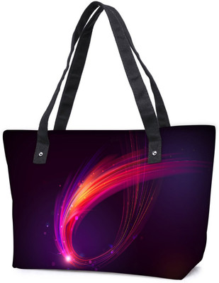 

Snoogg Pack Of 2 Multicolor Sparkling Rays Combo Tote Shopping Grocery Bag With Coin Pencil Purse Shoulder Bag(Multicolor, 5 L)
