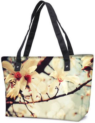 

Snoogg Pack Of 2 Multiple Flowers In Garden Combo Tote Shopping Grocery Bag With Coin Pencil Purse Shoulder Bag(Multicolor, 15 L)