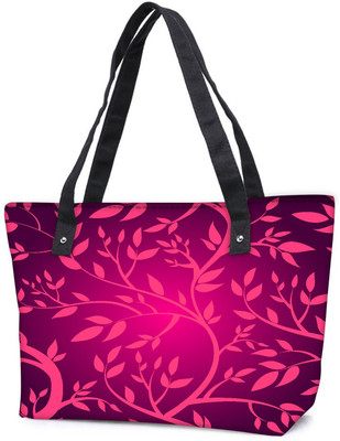 

Snoogg Pack Of 2 Vector Seamless Pattern With Pink Branches Combo Tote Shopping Grocery Bag With Coin Pencil Purse Shoulder Bag(Multicolor, 15 L)