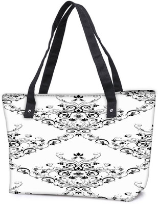 

Snoogg Pack Of 2 V Shaped Pattern Combo Tote Shopping Grocery Bag With Coin Pencil Purse Shoulder Bag(Multicolor, 15 L)