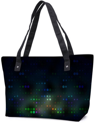 

Snoogg Pack Of 2 Blurred Dots Combo Tote Shopping Grocery Bag With Coin Pencil Purse Shoulder Bag(Multicolor, 5 L)