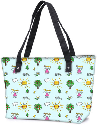 

Snoogg Pack Of 2 Happy Girls Out Combo Tote Shopping Grocery Bag With Coin Pencil Purse Shoulder Bag(Multicolor, 15 L)