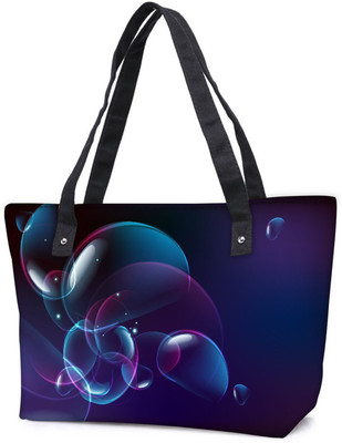 

Snoogg Pack Of 2 Blue Bubbles Combo Tote Shopping Grocery Bag With Coin Pencil Purse Shoulder Bag(Multicolor, 15 L)