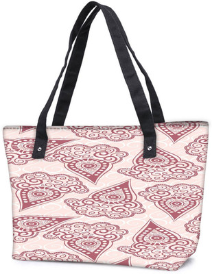 

Snoogg Pack Of 2 Maroon Pattern Combo Tote Shopping Grocery Bag With Coin Pencil Purse Shoulder Bag(Multicolor, 15 L)
