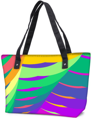 

Snoogg Pack Of 2 Fractal Combo Tote Shopping Grocery Bag With Coin Pencil Purse Shoulder Bag(Multicolor, 15 L)