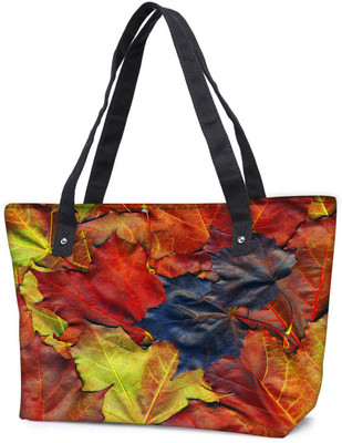 

Snoogg Pack Of 2 Background Made Of Red Maple Leaves Combo Tote Shopping Grocery Bag With Coin Pencil Purse Shoulder Bag(Multicolor, 5 L)
