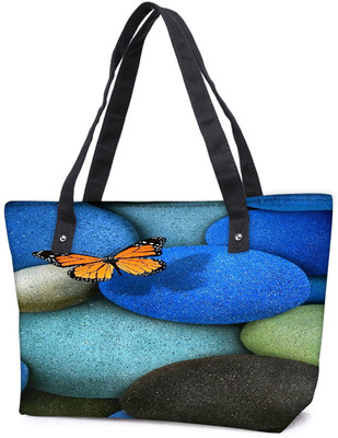 

Snoogg Pack Of 2 Lonely Butterfly Combo Tote Shopping Grocery Bag With Coin Pencil Purse Shoulder Bag(Multicolor, 15 L)