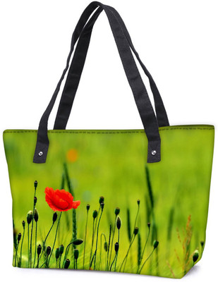 

Snoogg Pack Of 2 Blossom Flower Combo Tote Shopping Grocery Bag With Coin Pencil Purse Shoulder Bag(Multicolor, 15 L)