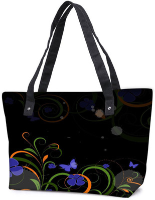 

Snoogg Pack Of 2 Abstract Swirl Design Elements Combo Tote Shopping Grocery Bag With Coin Pencil Purse Shoulder Bag(Multicolor, 15 L)